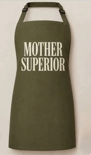 Kitchen apron olive with - in,