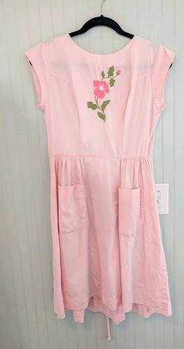 Swirl vintage apron pink - swirl,