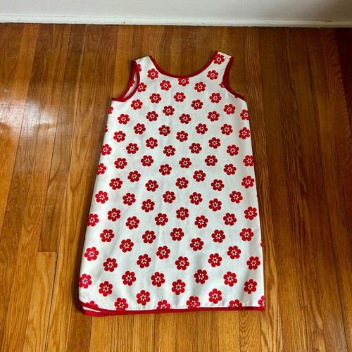 Vintage red white floral - red, &