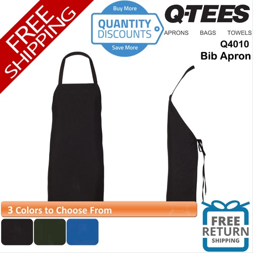 Tees bib apron 100 - q-tees, 100%