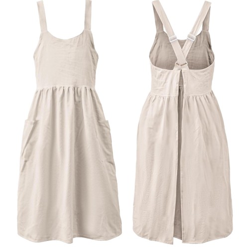 Luxurious beige cross - cross, back