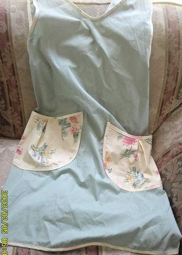 Full smock apron green - green, w