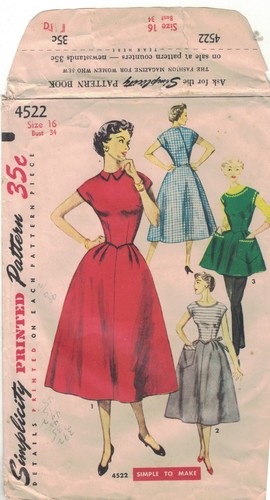 Vintage 50s dress simplicity - vintage,