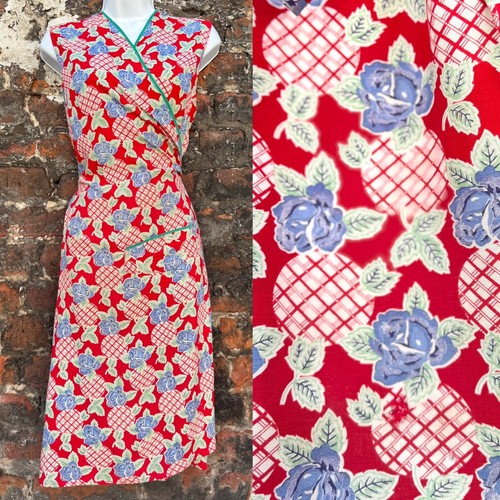 Vintage 1940s bib apron pinny