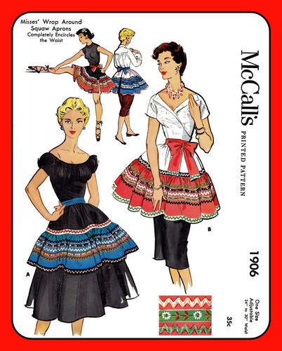 Wrap around half apron pattern - wrap,