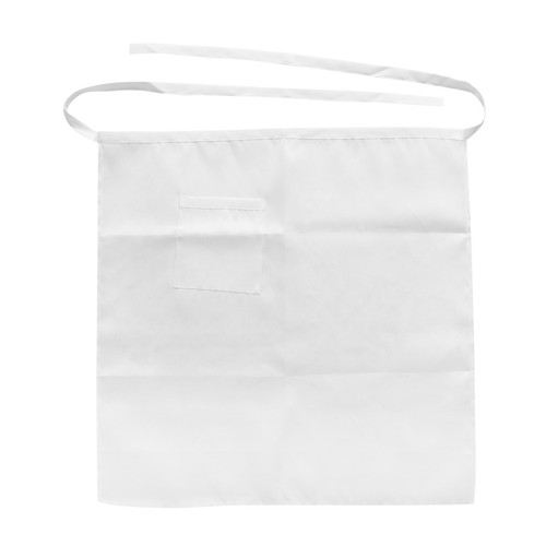 Unisex white wrap around apron - wrap,